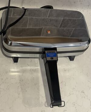 Vitantonio Pizzelle Maker Model 300 Upgraded 3-Prong Plug 900 Watts Tested Works
